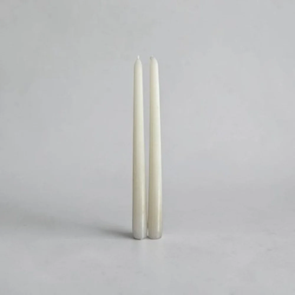 Ivory Taper Candles 10